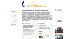 Desktop Screenshot of literaturland-bw.de