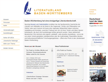 Tablet Screenshot of literaturland-bw.de
